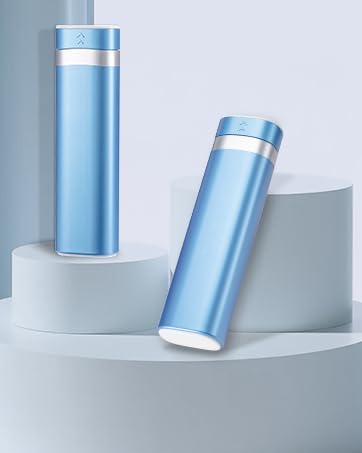 Betife Travel Pill Organizer Weekly 7 Day, Compact Daily Pill Box, Portable Medicine Case, Cute Pill Holder for Vitamins Supplements, Drawer-Shaped Pills Organizer (Blue)