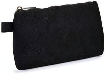 Travel Toiletry Bag for Women Cosmetic Bag with two Dividers Portable Makeup Bag Organizer (Canvas/Black)