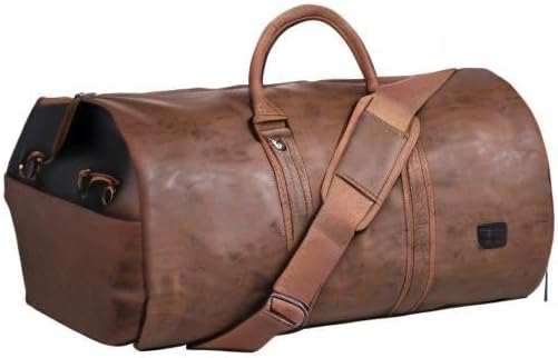 seyfocnia Convertible Travel Garment Bag, Carry-on Garment Duffel Bag for Men and Women - 2-in-1 Hanging Suitcase and Suit Business Travel Bag