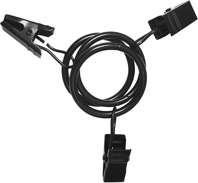 WeeksEight 44 Pack Black Curtain Rings with Clips, Curtain Hooks Hangers Clip Rings for Hanging Drapes Bows Hat, Drapery Rings 1 in I D, Fits up to 5/8 in Diameter Curtain Rod.