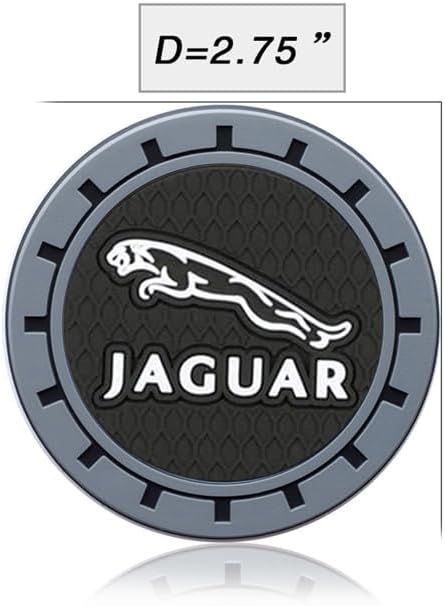 Cup Holder Insert Coaster Fit Jaguar XE XEL XF XFL XJ F-PACE F-Type,Anti Slip Car Cup Coaster Interior Accessories