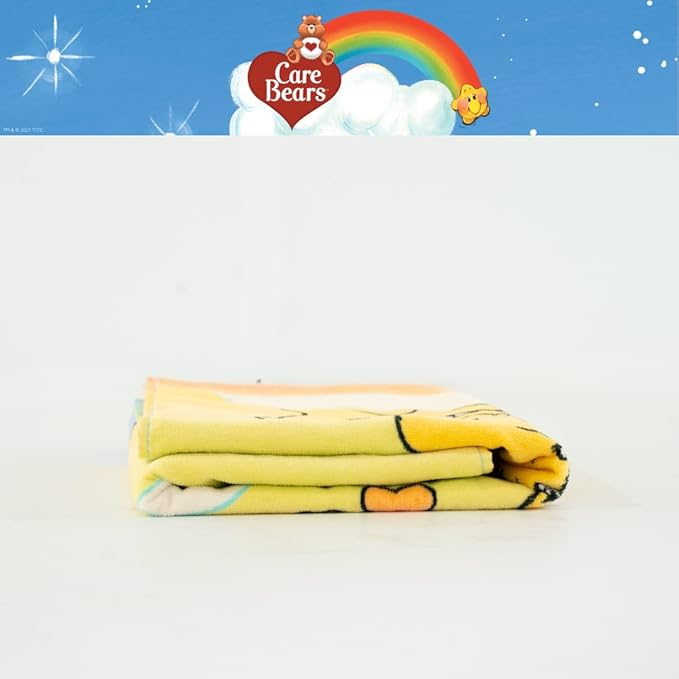 Care Bears Rainbow Kids Super Soft Cotton Bath/Pool/Beach Towel, 58 in x 28 in, (Offical Licensed Product) by Franco