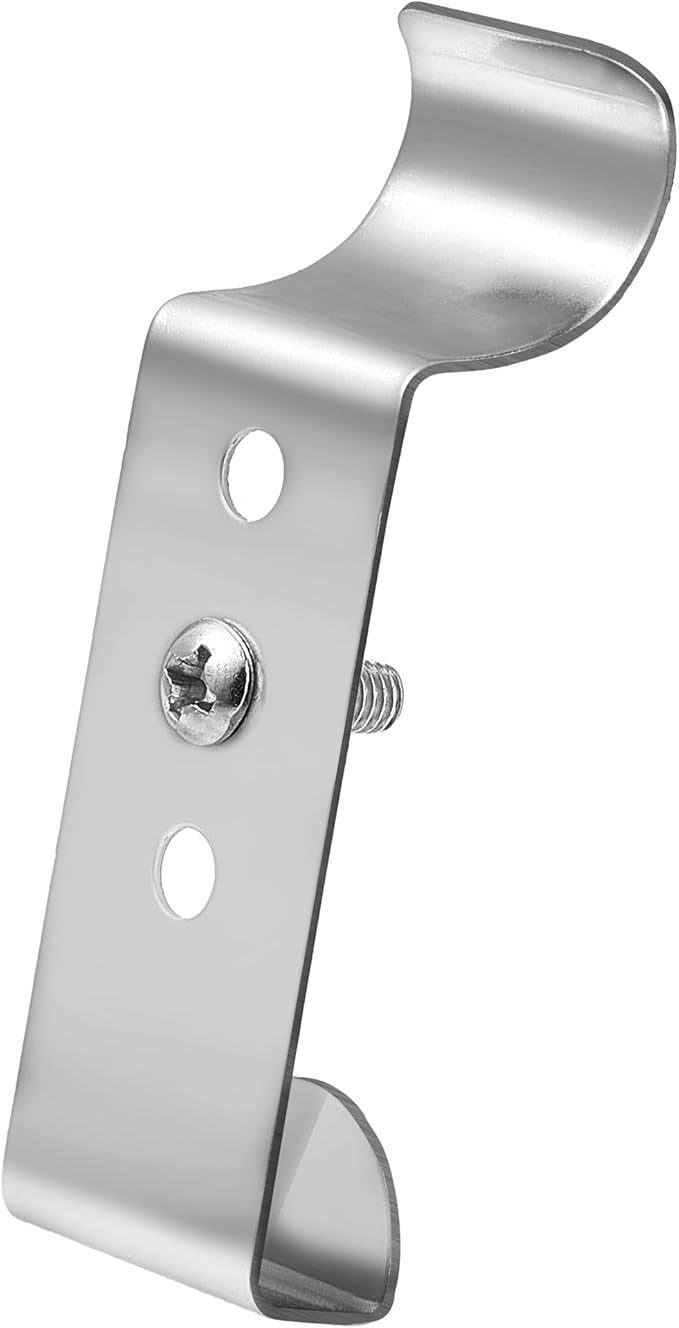 ANDGOO 8 Pack Vinyl Siding Hooks, No Hole Siding Clips with Screws, Vinyl Siding Hangers for Hanging Outdoor, Heavy Duty Outside Camera Mount, for Doorbell, Outdoor Lights & Cables