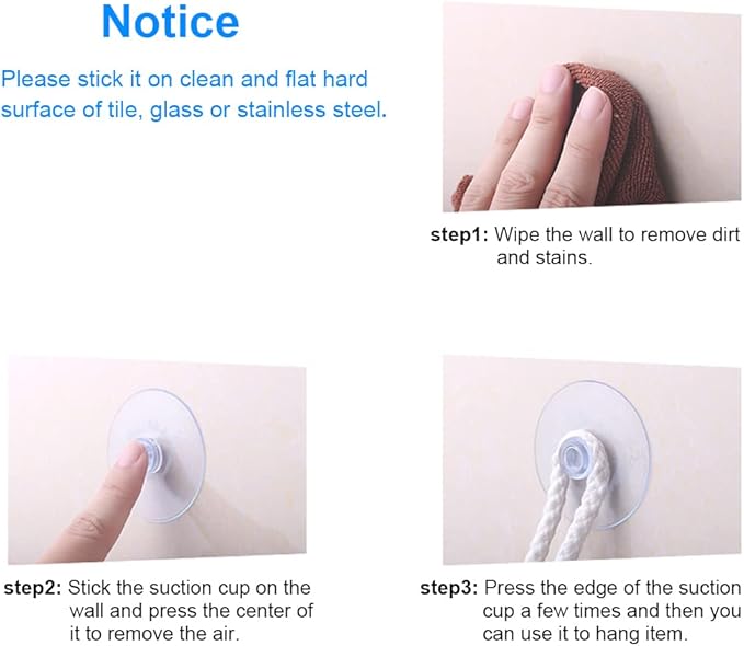 12 Pieces 1.2 inch Small Clear Suction Cups for Glass, Without Hooks Without Holes, Thick Professional Sucker Pads for Organization Decoration Window Bathroom Kitchen Car Radar Detector