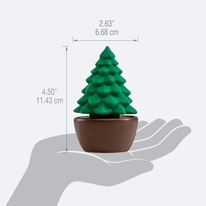 Ellia, Evergreen Christmas Tree Porcelain Aroma Diffuser, Holiday Décor for Essential Oils