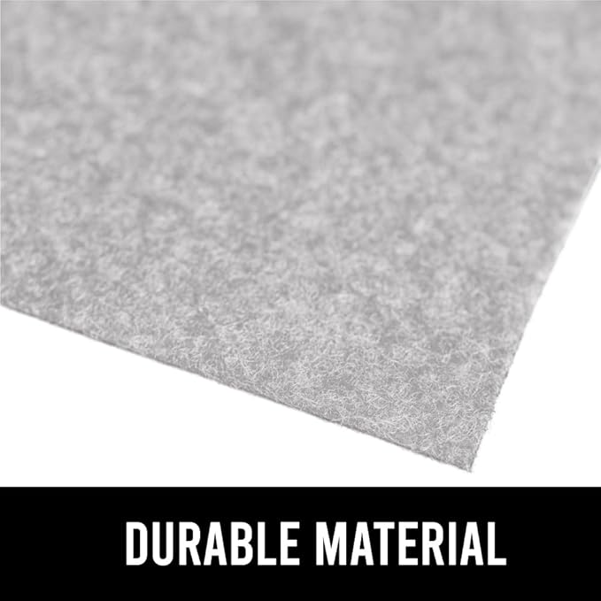 GORILLA GRIP LeakGuard Non-Adhesive Under Sink Mat for Kitchen Cabinet, Waterproof Quick Dry Shelf Liner, Durable Absorbent Felt Mats for Bathroom Sinks, Cabinets, Dresser, Easy Trim, 24x24 Light Gray