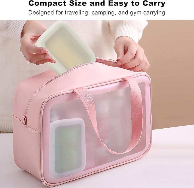 Travel Soap Case, Leak Proof Travel Soap Container, Silicone Soap Box with Drainage Layer, Shatterproof Soap Holder for Travel, Camping, Gym(Off-White, Regular)