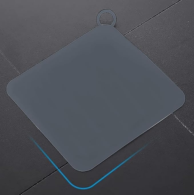 2 Pieces 6 x 6 Inch Silicone Tub Stopper Floor Drain Cover Sewer Anti-Odor Mat Deodorizing Drain Plugs for Kitchen,Bathroom and Laundry (Grey)