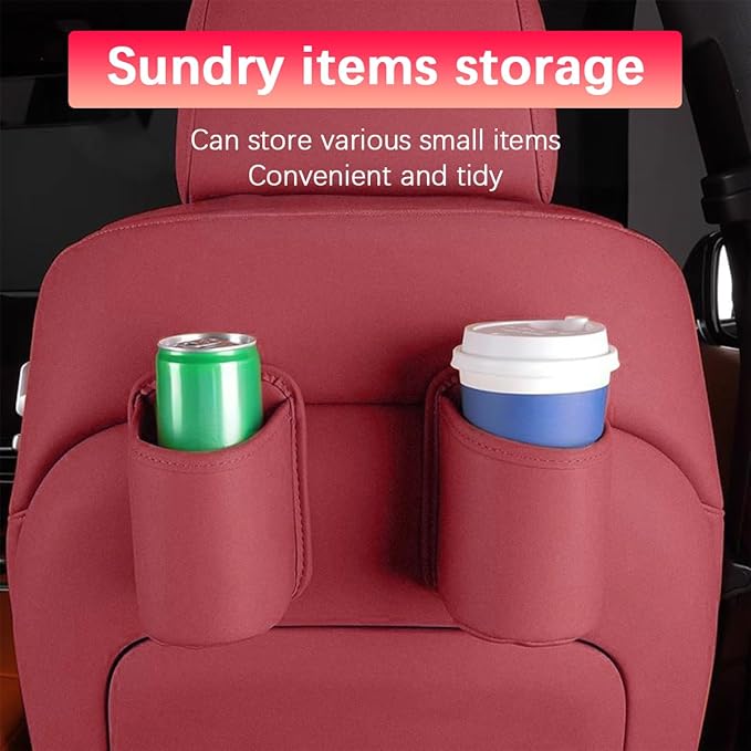 Large Car Door Cup Holder, Clip On Vehicle Seat Side Hanging Cup Drink Holder, Automotive Interior Water Bottle Organizer Mount Accessories, Universal for SUV Sedan Truck (Orange)