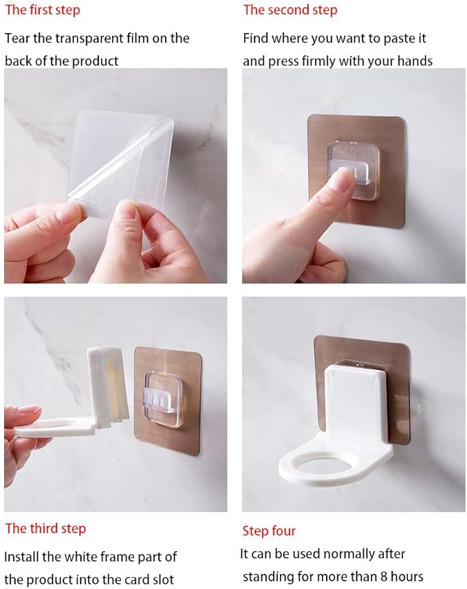 10 Pcs Wall Mounted Pump Hand Stand Hanging Jar Hanger Rack Wall Mounted Pump Hand Stand, Drill Free Wall Soap Dispenser Lotion Container for Kitchen Bathroom,Soap Bottle Dispenser Holder