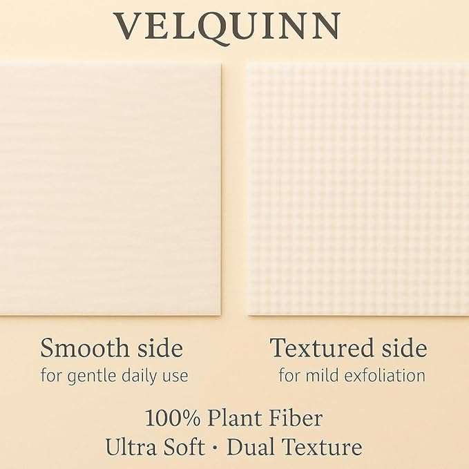 Velquinn Disposable Face Towels -50 Count XL, Double-Side Design, Ultra-Soft & Organic, Eco-Friendly Materials, Perfect for Daily Use, Travel, Makeup Removal, Home & Gym Skincare with facial towels
