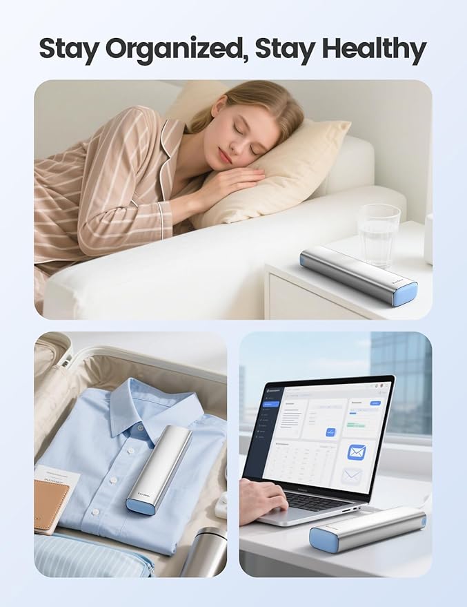 VAYDEER Metal Weekly Pill Organizer – Moisture-Proof Travel Pill Organizer with Built-in Desiccant Chamber and Airtight Lids – Large-Capacity Pill Box for Vitamins, Medicines & Supplements (Purple)