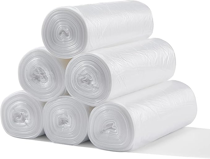 TYPLASTICS 33 Gallon Clear Trash Can Liners - 33" x 40" - High Density Garbage Bags - Case of 500 - Multipurpose for Office, Outdoor, Recycling, Industrial and Commercial