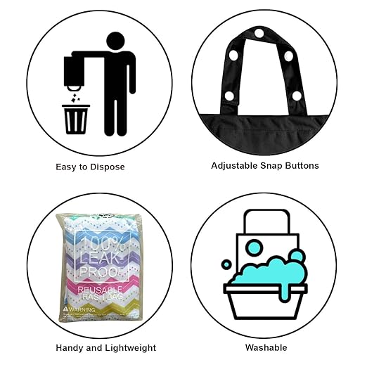 2 Pack Leakproof Car Trash Bags Detachable Waterproof Garbage Bags with Drawstring Hanging Organizer for Back Seat & Travel Black