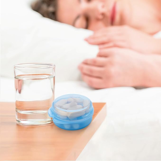 Small Pill Case for Purse Pocket (6 Pack), Double-Layer Pill Box, Portable Medicine Organizer Travel Pillbox, Cute Pill Container Holder,Multifunctional Mini Storage Box (Blue)