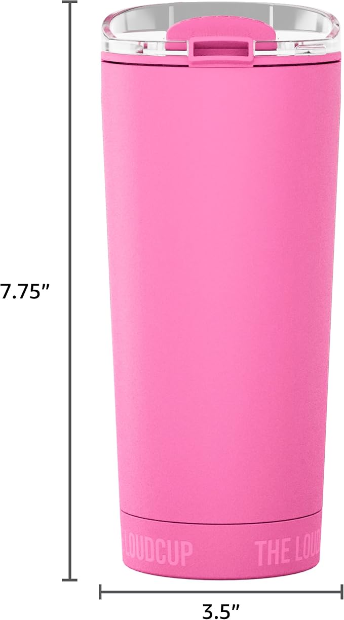 The LoudCup Blow Horn Tumbler, Cheer & Sip 2-in-1 Reusable Water Bottle with Built-In Horn for Sports Games, Tailgates, Parties & Events, BPA-Free