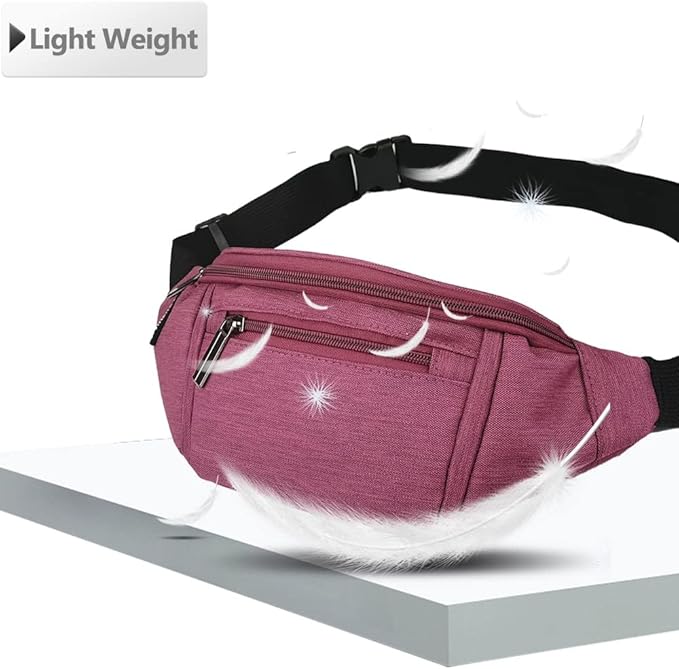 Crossbody Fanny Pack for Women Fashionable,Fashion Waist Bag Purse,Belt Bag for Travel Walking Running Hiking Cycling,Easy Carry Any Phone,Wallet (Purple)