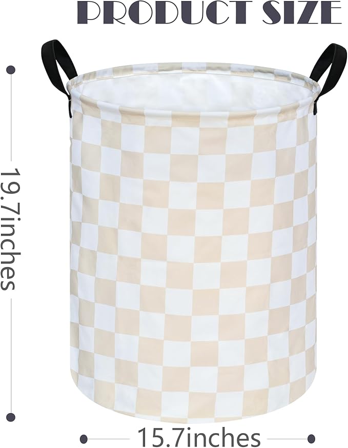 Girls Laundry Basket Cute Kids Hamper Room Decor Storage Basket,Toy Box Canvas Collapsible Organizer Bins for Home/Dorm/Kitchen/Pet/Office/Closet/Shelf/Gift Baskets