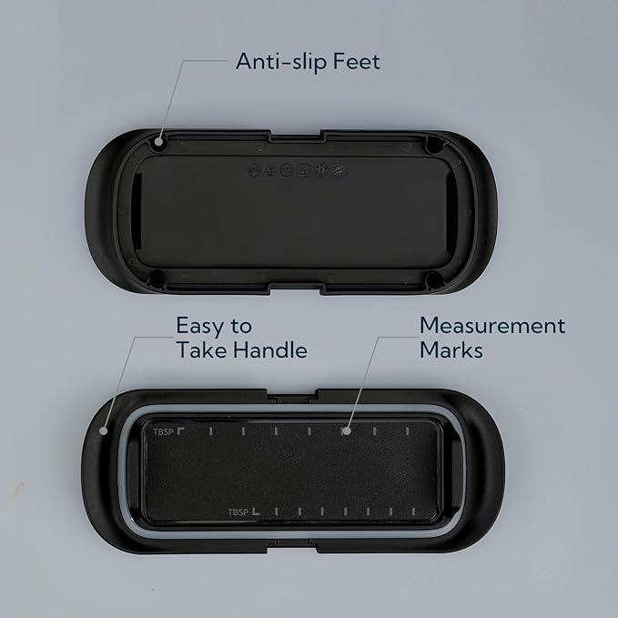 KITCHENDAO One-handed Airtight Butter Dish with Lid for Countertop and Refrigerator Door Shelf, Butter Holder with One Press to Open/Close Secure Latching Buckle for West/East Coast Butter (Black)