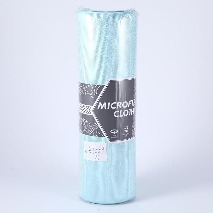 Microfiber Cleaning Cloth, 20 Sheets Glass Cleaning Cloth 11.8" x 15.7", Reusable Towels Kitchen Cleaning Wipes Lint Free Rags for Laptop Camera Lenses LCD Screens (Blue, 11.8" x 15.7")