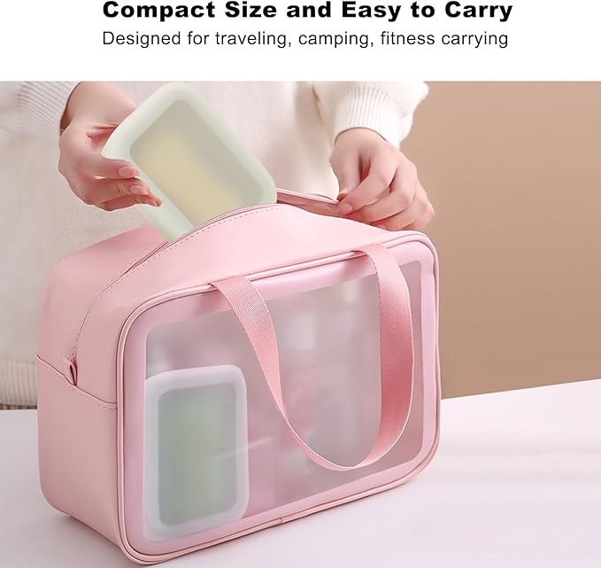 Travel Soap Case, Leak Proof Travel Soap Container, Silicone Soap Box with Drainage Layer, Shatterproof Soap Holder for Travel, Camping, Gym (Purple, Regular)