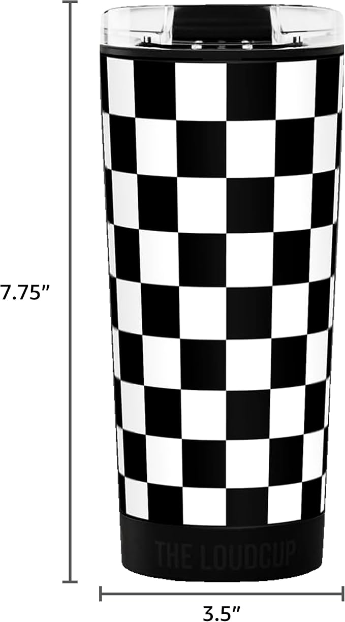 The LoudCup Blow Horn Tumbler, Cheer & Sip 2-in-1 Reusable Water Bottle with Built-In Horn for Sports Games, Tailgates, Parties & Events, BPA-Free