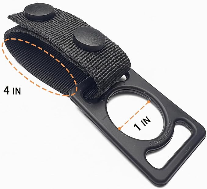 Stroller Hooks with Silicone Bottle Holders - 2 Pack Heavy Duty Aluminum Carabiner Clips & 2 Universal Silicone Grips for Water Bottles - Universal Organizer for Diaper Bags, Wheelchairs, Carts