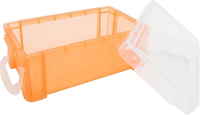Small Plastic Box, 5" X 2.8" X 2" Stackable Mini Storage Box with Lid, Clear Organizer Container for Jewelry Beads, Small Crafts Items Accessories - 6 Pack