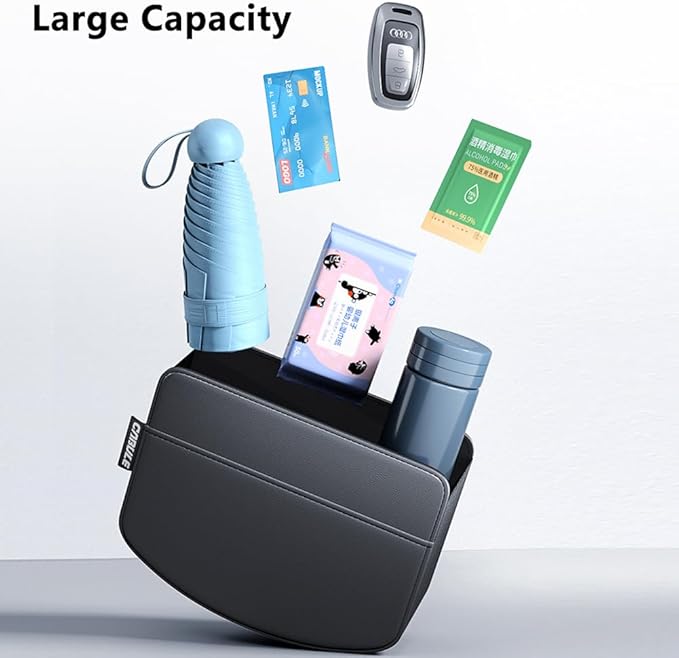 Tumecos 2Pcs Multifunctional Car Storage Box,Trash Can, Auto Door Side Organizer,Large Capacity Storage Bag,Foldable Back Seat Storage Pocket, Car Accessories Organizer Box(Style B)