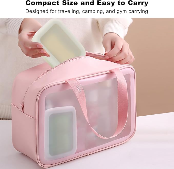 Travel Soap Case, Leak Proof Travel Soap Container, Silicone Soap Box with Drainage Layer, Shatterproof Soap Holder for Travel, Camping, Gym (Blue, Regular)