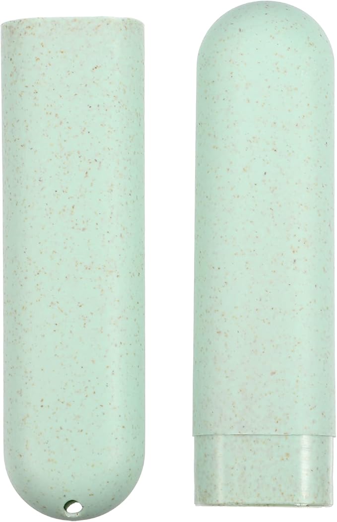 VOCOSTE 1pcs, Traveling Toothbrush Holders Case, PP Toothbrush Case for Travel Business, Green, 8.07''x1.22''x0.83''