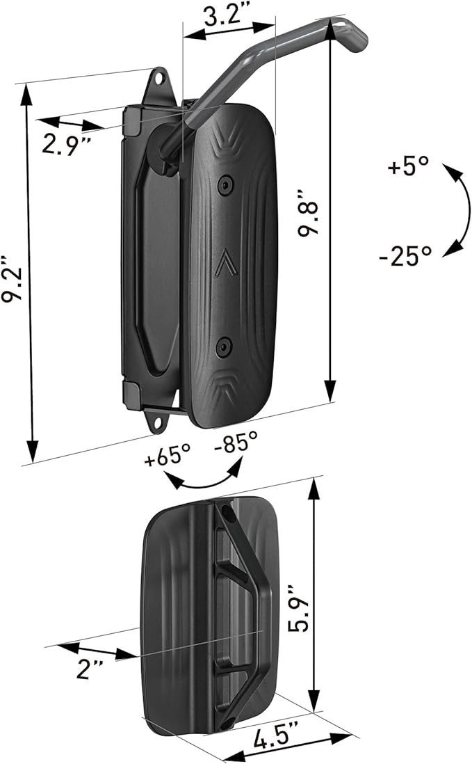 monTEK Swivel Bike Wall Mount – 4 Pack Garage Bike Hanger & Space-Saving Vertical Bike Rack for Garage & Apartment, Sturdy Bike Storage Hook Holds 66 lbs, Easy Installation & Scratch-Proof Design