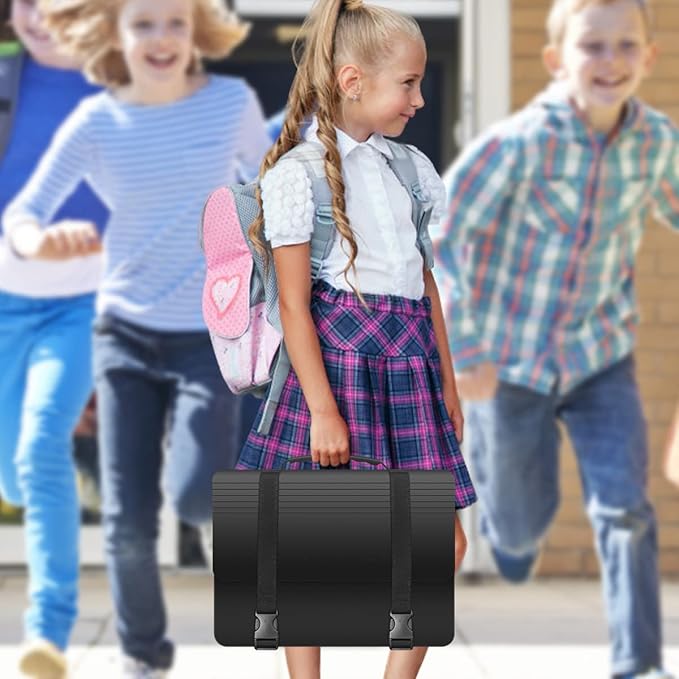 25 Pockets Accordion File Organizer Expanding File Folders with Handle,Fun Storage Portable Filing Box for Paperwork Documents Paper,A4/Letter Size