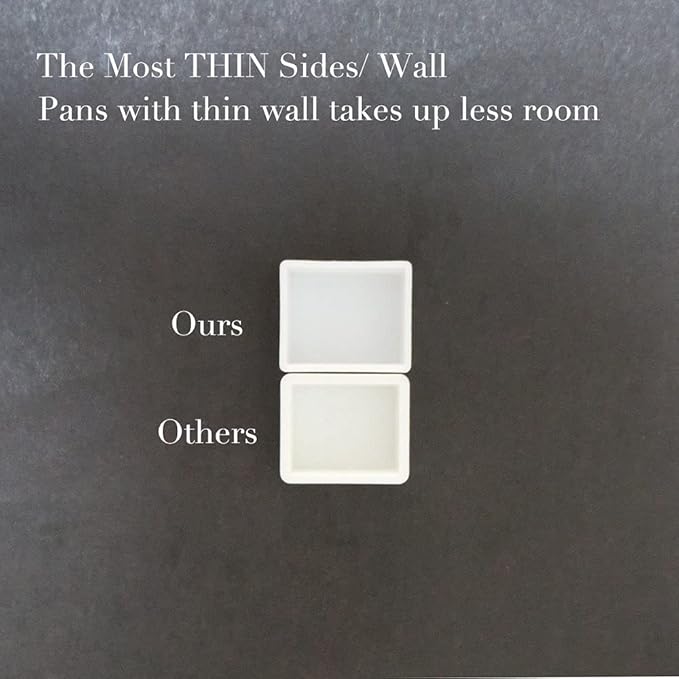 48Pcs White Plastic Empty Watercolor Half Pans – 2ML Capacity, Refillable Paint Pans for DIY Solid Watercolors Gouache – Fits Metal Watercolor Tins & Travel Palette Box