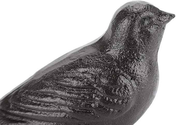 Sumnacon Cast Iron Cute Bird Door Stop - Heavy Duty Rustic Door Stopper Avoid Drilling Holes, Vintage Iron Door Wedge on All Floor Surfaces for Home Office Commercial Industrial