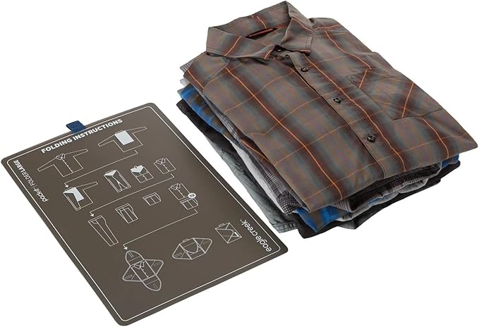 Eagle Creek Pack-It Reveal Garment Folder - Travel Garment Bag with Compression Wings to Maximize Luggage Space - Convenient Top Handle - Quick Drying Material - Blue Dawn - Large