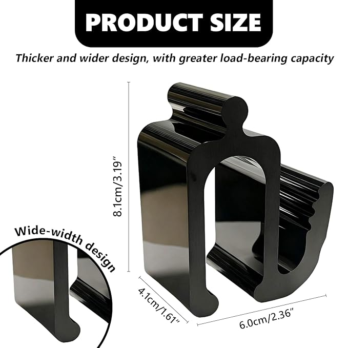 Universal Wagon Accessories, Upgraded Side Hooks with 30kg Load Capacity - Sturdy Stroller Hooks & Space-Saving Travel Organizer for All Wagon Stroller (2PCS)