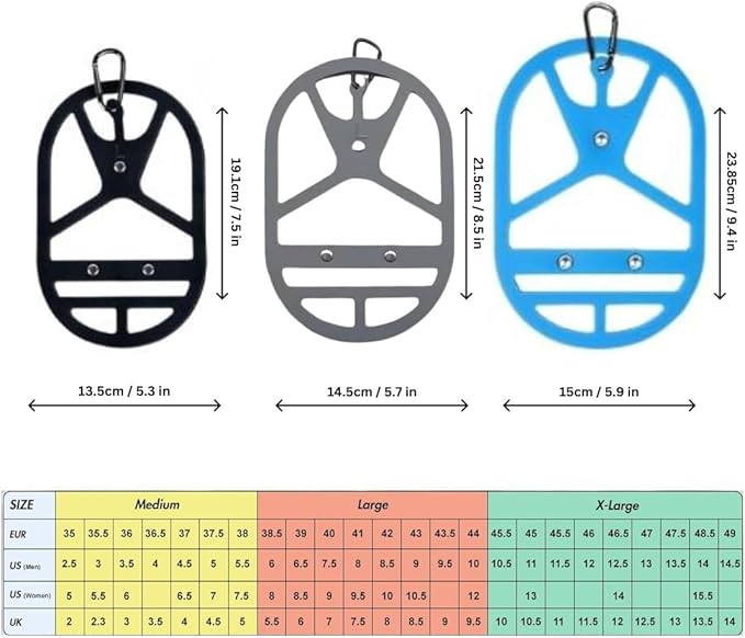 Shoe Holster For Backpack with Clip Hanger. Footwear Holder with Clip for Sneakers, Cleats, Bowling, Soccer, Basketball, Football. For Travel, Outdoors, Sports & Space Saving