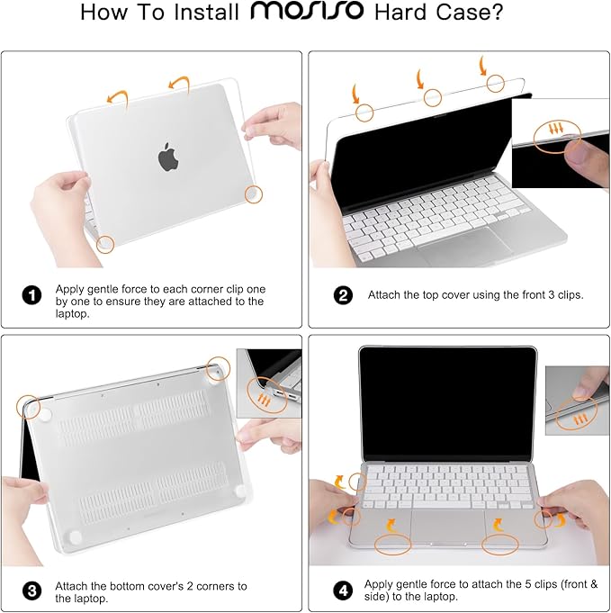 MOSISO Compatible with MacBook Neo Case 13 inch 2026 Release Model A3404 with A18 Pro Chip, 4 in 1 Kit Precision Fit Crack & Scratch Resistant Protective Hard Shell Case Cover, Crystal Indigo