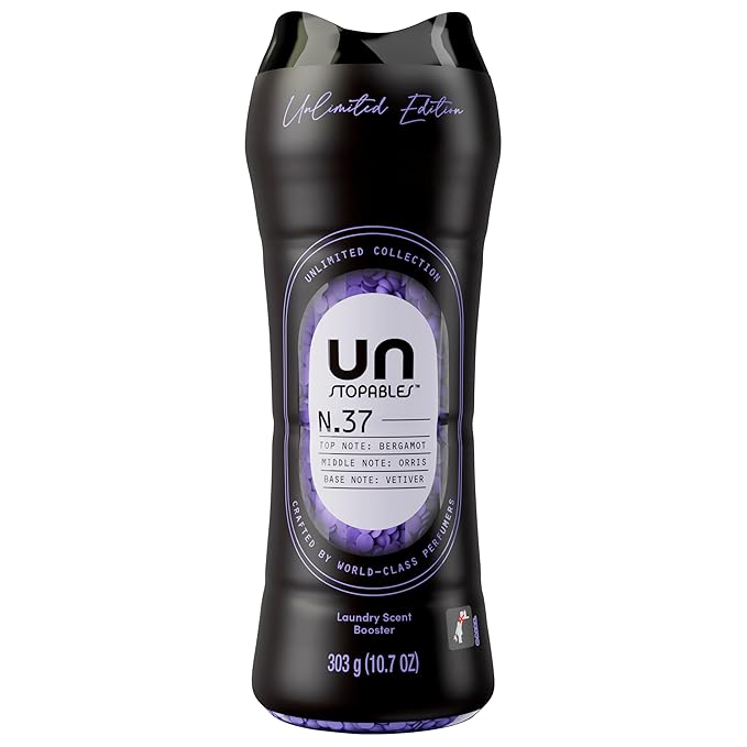 Downy Unstopables Unlimited Collection In-Wash Laundry Scent Booster Beads, No. 37, Fine Fragrance, Long-Lasting Fresh Scent Beads, 10.7 oz