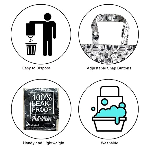 2 Pack Leakproof Car Trash Bags Detachable Waterproof Garbage Bags with Drawstring Hanging Organizer for Back Seat & Travel Cute Cats Design