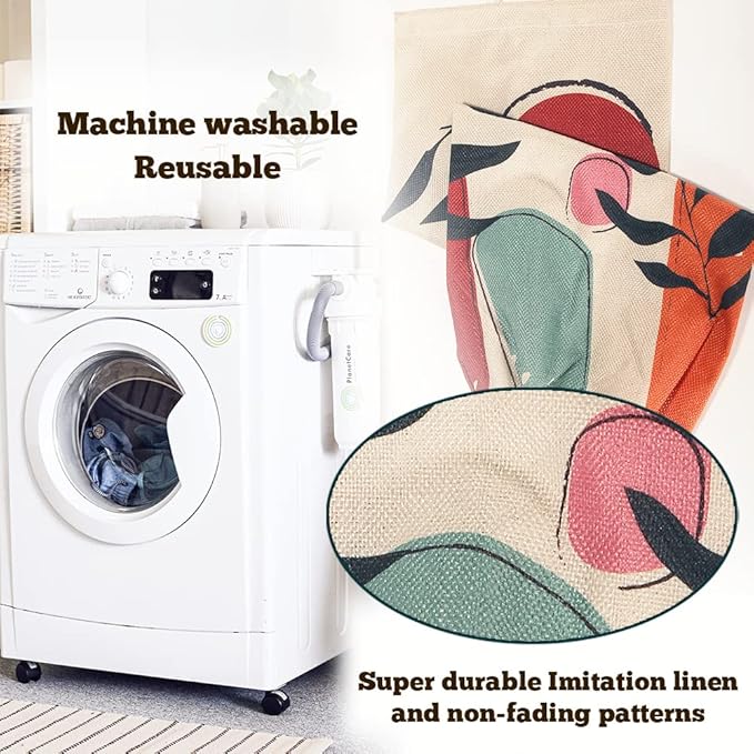 2PCS Boho Plastic Bag Holder for Kitchen Essentials, Reusable Hanging Grocery Bag Organizer, Washable Large Grocery Trash Garbage Bags Storage Dispenser Boho Kitchen Decor-06