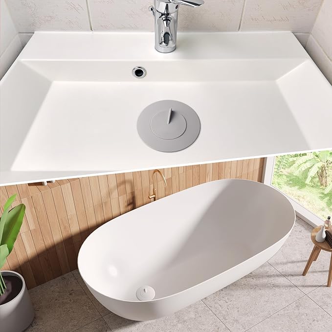 Bathtub Stopper,4pcs 2-in-1 Bathtub Drain Hair Catcher,Silicone Kitchen Bathroom Shower Water Strainer Protectors,Universal Flat Suction Shower Drain Cover,Washbasin Drain Stopper (Mix)