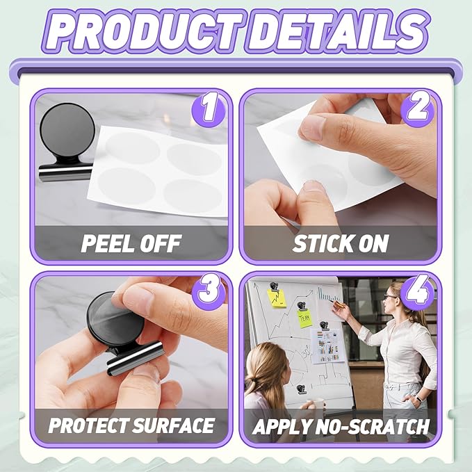 VNDUEEY Strong Magnetic Clips, 60 Pack Refrigerator Magnets Fridge Magnets, Magnetic Clips for Whiteboard Magnet Metal Clip Classroom Cruise Ships, Heavy Duty Clip Magnet for Locker Girls(Black)