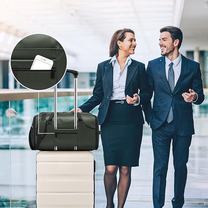 Garment Bags for Travel, 45L Carry-on Convertible Garment Duffle Bag for Men Women - 3-in-1 Hanging Suit Travel Bag with Shoulder Strap