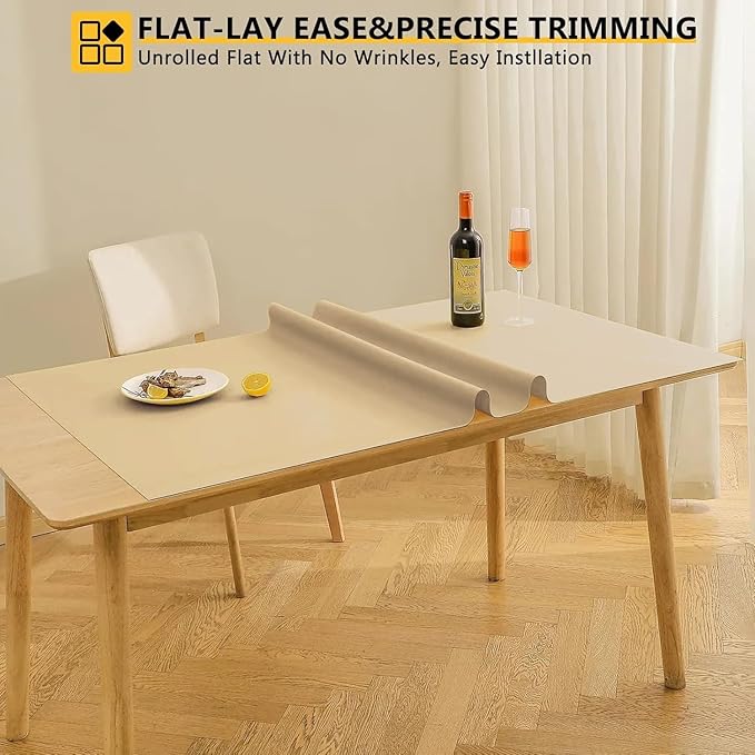 WochiTV Shelf Liner for Cabinets, Drawer Non Adhesive Non Slip Foam Mat for Kitchen, Pantry, Bathroom, Cupboard, Garage, Closet, Shelves, Drawer, Tool Box, Tan 11.8 x 118 inches