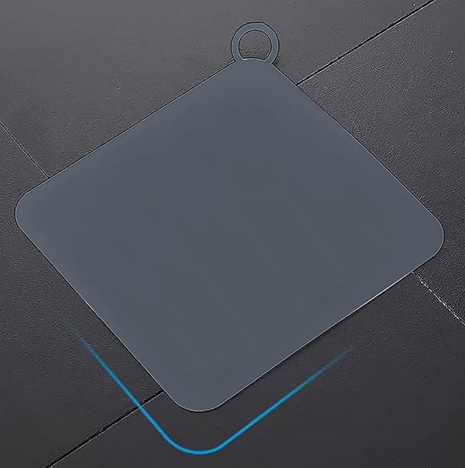 Silicone Tub Stopper Floor Drain Cover, 2 Pieces Sewer Anti-Odor Mat Deodorizing Drain Plugs for Kitchen, Bathroom, and Laundry (5x5 inch) Grey