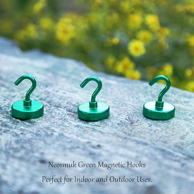 Neosmuk Magnetic Hooks, Cruise Ship Essentials, 26#,Green