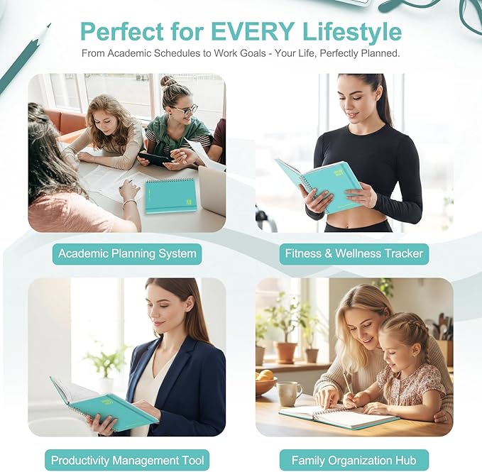 Planner 2026-2027, Weekly and Monthly Academic Planner, July 2026 - June 2027, Hardcover Calendar Agenda Book for School Year Planning, School Supplies for Teacher and Student, Letter Size(8.5'' x 11'')