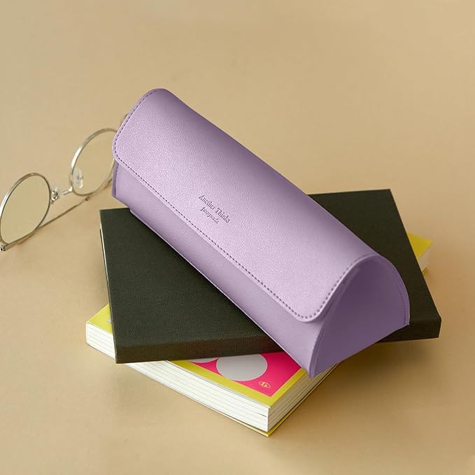 carrotez Stylish PU Leather Makeup Bag: Versatile Travel Toiletry Bag & Cosmetic Pouch, Small Makeup Organizer for Purse Essentials - Ideal Makeup Brush Holder & Sunglasses Case for Women - Violet